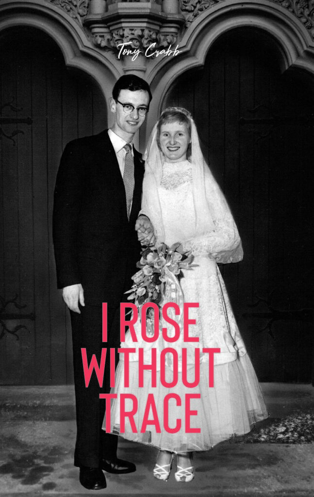 A ghostwritten memoir cover featuring the author and his wife on their wedding day