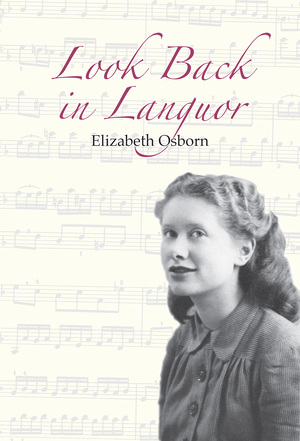 Ghostwritten memoir featuring a black and white image of a young woman in the 1950s over a background of sheet music